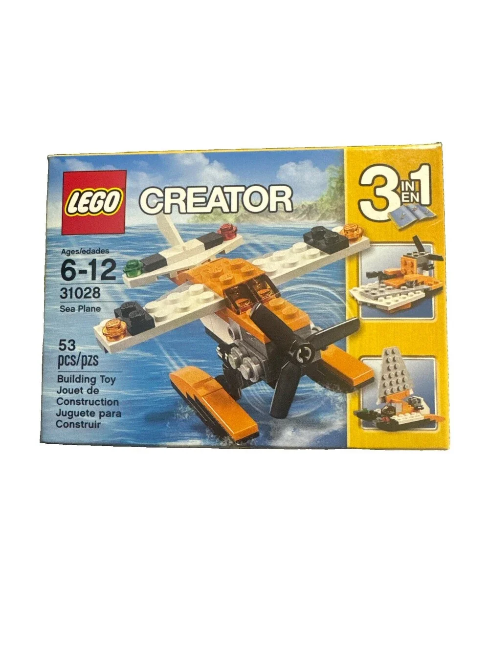 LEGO Creator Sea Plane 31028 3 in 1 Retired NEW small box 53 Pcs